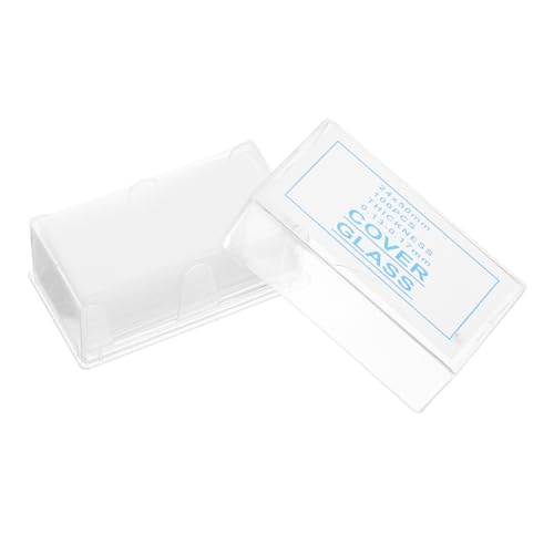 GETAJGHSD 100 Stück Mikroskop Glasdeckgläser, Mikroskop Objektträger Aus Glas Für Labor, Objektträger Für Proben, Labor Objektträger, Proben, Mikroskop Objektträger, Proben, Objektträger von GETAJGHSD