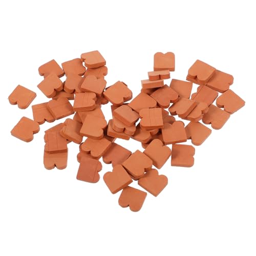 GETAJGHSD 100 Stücke Miniatur Ziegel Bauen Benutzerdefinierte Miniatur Häuser Gärten Mini Objekte von GETAJGHSD