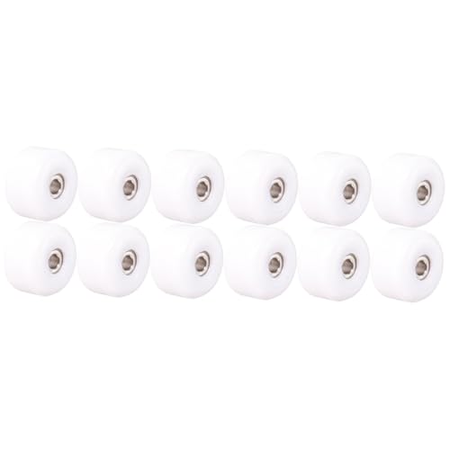 GETAJGHSD 12 Stück Finger-Skateboard-Rad Fingerspitzen-bewegungsspielzeug Drinnen TIPP Gymnastik- Pädagogisches Fingerspielzeug Relief- Fingerbretträder Zappeln Klein Weiß Plastik von GETAJGHSD