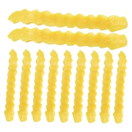 GETAJGHSD 12 Stück Simulierte Gewellte Pommes Frites, Simulation Pommes Frites, Gefälschte Pommes Frites, Dekorationsrequisiten, Pommes Frites Modelle, Küchenmodell, Realistisch Aussehende GETAJGHSD 12 Stück Simulierte Gewellte Pommes Frites, Simulation Pommes Frites, Gefälschte Pommes Frites, Dekorationsrequisiten, Pommes Frites Modelle, Küchenmodell, Realistisch Aussehende von GETAJGHSD