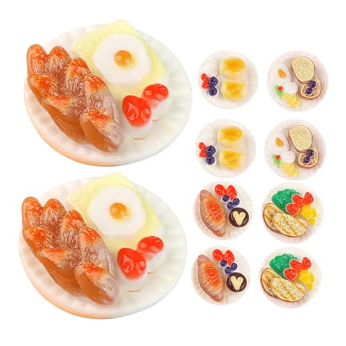 GETAJGHSD 12 Stück Resin Flatback Food Charms Zum Basteln Miniatur-Spielzeug-Lebensmittel Für Puppenhaus Simulations-Lebensmittel-Spielzeug-Set von GETAJGHSD