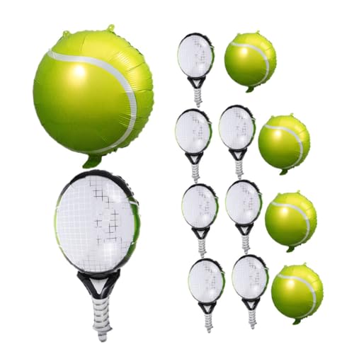GETAJGHSD 12 Stück Tennisschläger Ballon, Hochzeitsballon, Tennis Party Dekoration, Tennis Motto Party Zubehör, Tennisschläger Ballons, Große Tennis Ballons, Aufblasbare Sportbälle, GETAJGHSD 12 Stück Tennisschläger Ballon, Hochzeitsballon, Tennis Party Dekoration, Tennis Motto Party Zubehör, Tennisschläger Ballons, Große Tennis Ballons, Aufblasbare Sportbälle, von GETAJGHSD