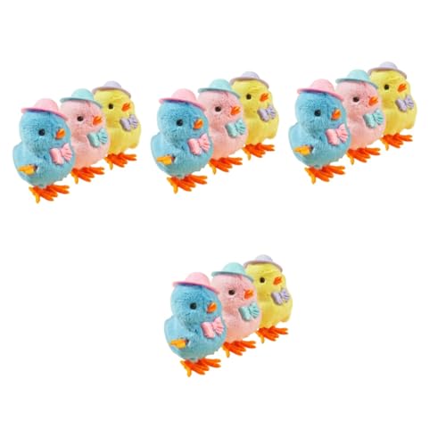 GETAJGHSD 12 Stück Uhrwerk Hühner, Neuheitsspielzeug, Hühnerspielzeug, Babyspielzeug, Flauschige Küken, Aufziehküken, Aufziehküken, Osterkorbfüller, Plüsch Springkükenspielzeug, GETAJGHSD 12 Stück Uhrwerk Hühner, Neuheitsspielzeug, Hühnerspielzeug, Babyspielzeug, Flauschige Küken, Aufziehküken, Aufziehküken, Osterkorbfüller, Plüsch Springkükenspielzeug, von GETAJGHSD