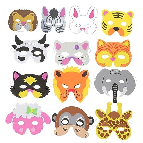 GETAJGHSD 13 Stück Teiliges Tiermasken für DIY Tiermasken für Partys Cosplay und Maskeraden Hautfreundlich Atmungsaktiv und Farbenfroh für Kreative Bastelprojekte Kindergärten und GETAJGHSD 13 Stück Teiliges Tiermasken für DIY Tiermasken für Partys Cosplay und Maskeraden Hautfreundlich Atmungsaktiv und Farbenfroh für Kreative Bastelprojekte Kindergärten und von GETAJGHSD
