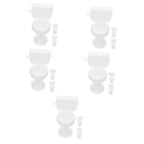 GETAJGHSD 15 Stück Toilettenornamente, Puppenhaus Minimöbel Dekoration, Puppenhaus Dekoration, Toilette Für Mini, Winzige Toilette, Miniatur Hausmöbel, Mini Toilettenspielzeug, Mini GETAJGHSD 15 Stück Toilettenornamente, Puppenhaus Minimöbel Dekoration, Puppenhaus Dekoration, Toilette Für Mini, Winzige Toilette, Miniatur Hausmöbel, Mini Toilettenspielzeug, Mini von GETAJGHSD