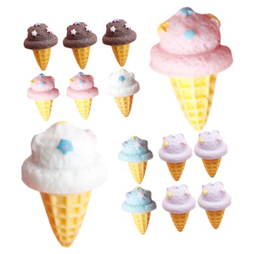GETAJGHSD 16 Stück Eistüte, Gefälschtes, Eiscreme Spielzeug, Künstliche Eiscreme Requisite, Eiscreme Modellierfigur, Tischplatte, Kinderspielzeug, Kaffeebar Zubehör, Dessert Display GETAJGHSD 16 Stück Eistüte, Gefälschtes, Eiscreme Spielzeug, Künstliche Eiscreme Requisite, Eiscreme Modellierfigur, Tischplatte, Kinderspielzeug, Kaffeebar Zubehör, Dessert Display von GETAJGHSD