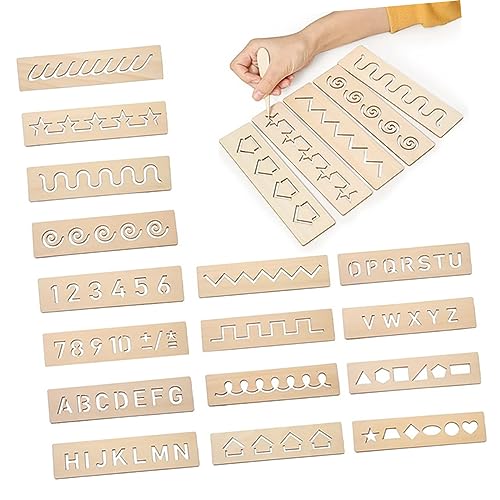 GETAJGHSD 16 Stück Teiliges Holzspielzeug für Lernübungstafel mit Buchstaben Zahlen und Geometrischen Mustern Pädagogisches für Frühes Lernen Geeignet für Kleinkinder und Vorschulkinder GETAJGHSD 16 Stück Teiliges Holzspielzeug für Lernübungstafel mit Buchstaben Zahlen und Geometrischen Mustern Pädagogisches für Frühes Lernen Geeignet für Kleinkinder und Vorschulkinder von GETAJGHSD