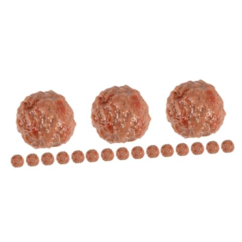 GETAJGHSD 3sets Künstliche Fleischbällchen Gefälschte Rindfleisch Modell Für Küche Display Dekorative PVC Spielzeug 6 Stücke * 3 von GETAJGHSD