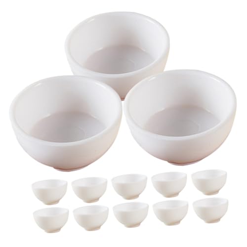 GETAJGHSD 18stücke Teiliges Miniatur Schalen Für Puppenhäuser Plastische Mini Schalen Dekoration Für Mini Küche Zubehör Für Puppenhaus Spielzeug von GETAJGHSD