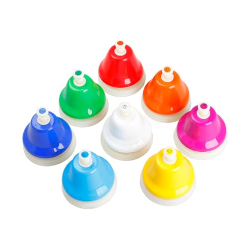 GETAJGHSD 1Satz Teiliges mit Tonglocken Farbiges Musikinstrument für Musikalischen Früherziehung Handglocken für Kindergarten und Spielerisches Lernen von GETAJGHSD