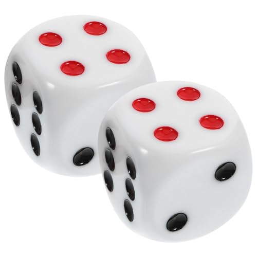 GETAJGHSD 2 Große, Brettspielwürfel, Partyspielwürfel, Für Glücksspiel, Brettwürfel, 6 Seitige, Mehrseitige, Brettspiel Werkzeug, Spiel Requisitenwürfel Für Spielunterhaltungswürfel, GETAJGHSD 2 Große, Brettspielwürfel, Partyspielwürfel, Für Glücksspiel, Brettwürfel, 6 Seitige, Mehrseitige, Brettspiel Werkzeug, Spiel Requisitenwürfel Für Spielunterhaltungswürfel, von GETAJGHSD