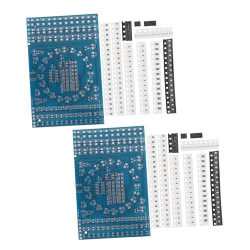 GETAJGHSD 2 Sätze Lötübungsset Teilig SMD Elektronik DIY Kit für Anfänger und Profis Skill Training mit Übungsplatine und Komponenten zur Systematischen Lötpraxis GETAJGHSD 2 Sätze Lötübungsset Teilig SMD Elektronik DIY Kit für Anfänger und Profis Skill Training mit Übungsplatine und Komponenten zur Systematischen Lötpraxis von GETAJGHSD