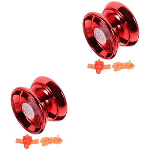 GETAJGHSD 2 Sets Jo Jo Ball Spielzeug Professioneller Nicht Reagierender Jo Jo Ball Anfänger Jo Jo Bälle Nicht Reagierender Jo Jo Professioneller Fingerspitzenball Lernspielzeug Outdoor von GETAJGHSD