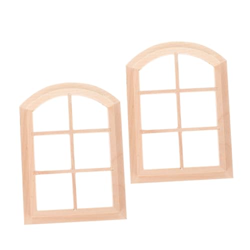 GETAJGHSD 2 Stück 1 Puppenhausfenster, Miniatur Fensterladenmodelle, Spielhausfenster, Miniaturtür, Miniaturkram, Mini Hauszubehör, Puppenhaus Erkerfenster, Miniatur Fensterbogen, GETAJGHSD 2 Stück 1 Puppenhausfenster, Miniatur Fensterladenmodelle, Spielhausfenster, Miniaturtür, Miniaturkram, Mini Hauszubehör, Puppenhaus Erkerfenster, Miniatur Fensterbogen, von GETAJGHSD