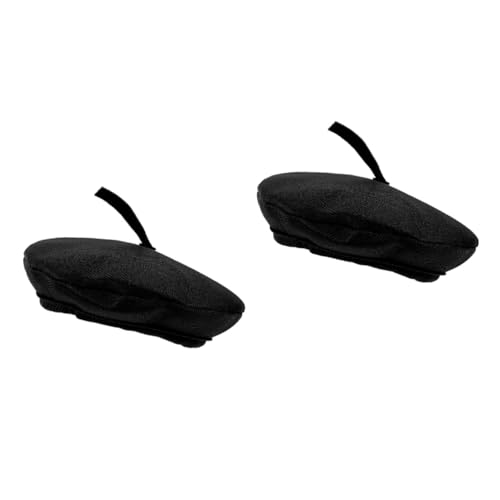 GETAJGHSD 2 Stück Baskenmützen Puppenhüte kleine Puppenmütze winzig Puppe Miniaturhut Partyhüte für Puppen Miniaturhüte Kleine Hüte zum Selbermachen Miniatur-Puppenhut Mall-Hut Stoff Schwarz GETAJGHSD 2 Stück Baskenmützen Puppenhüte kleine Puppenmütze winzig Puppe Miniaturhut Partyhüte für Puppen Miniaturhüte Kleine Hüte zum Selbermachen Miniatur-Puppenhut Mall-Hut Stoff Schwarz von GETAJGHSD