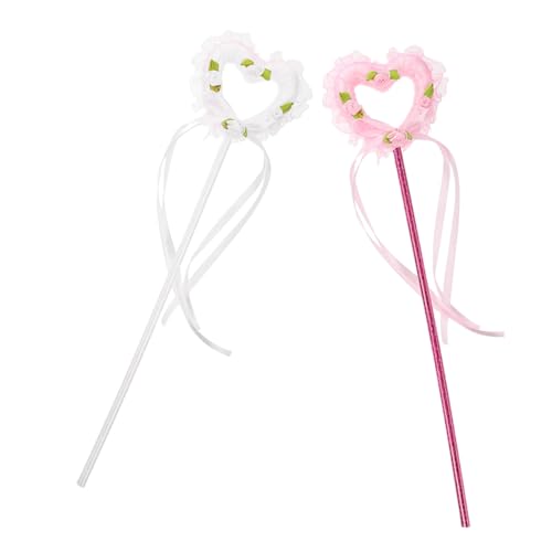 GETAJGHSD 2 Stück Glitzernde Feenstäbe für Herz Wand für Bühnenaufführungen Cosplay und Partys für Junge Mädchen Weiß GETAJGHSD 2 Stück Glitzernde Feenstäbe für Herz Wand für Bühnenaufführungen Cosplay und Partys für Junge Mädchen Weiß von GETAJGHSD