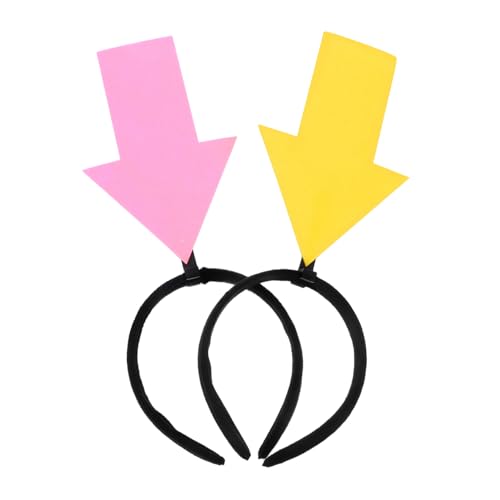 GETAJGHSD 2 Stück Halloween-haarband Für Damen: -haarband, Amorkopf, Bopper Für Sportparty, Frauen, Geburtstag, Haarband, Dekoration, Gelb/pink GETAJGHSD 2 Stück Halloween-haarband Für Damen: -haarband, Amorkopf, Bopper Für Sportparty, Frauen, Geburtstag, Haarband, Dekoration, Gelb/pink von GETAJGHSD