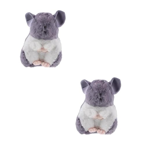 GETAJGHSD 2 Stück Hamster Plüschtier, Tierkissen, Stofftiere, Chinchilla Spielzeug, Chinchilla Plüschtier, Künstliches Kuscheltier, Kissen, Kuscheltier, Cartoon Plüschtier, Umarmendes GETAJGHSD 2 Stück Hamster Plüschtier, Tierkissen, Stofftiere, Chinchilla Spielzeug, Chinchilla Plüschtier, Künstliches Kuscheltier, Kissen, Kuscheltier, Cartoon Plüschtier, Umarmendes von GETAJGHSD
