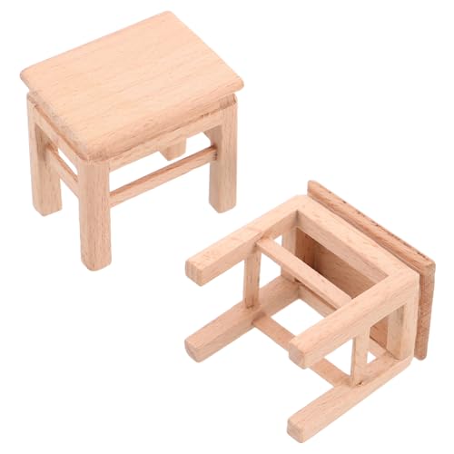 GETAJGHSD 2 Stück Mini Bank, Modell, Miniaturmöbel, Miniatur Stuhl, Mini Puppenhaus Zubehör, Miniatur Zubehör, Mini Puppenhaus Bank, Miniatur Bank, Puppenhaus Stuhl, Kleiner Hocker GETAJGHSD 2 Stück Mini Bank, Modell, Miniaturmöbel, Miniatur Stuhl, Mini Puppenhaus Zubehör, Miniatur Zubehör, Mini Puppenhaus Bank, Miniatur Bank, Puppenhaus Stuhl, Kleiner Hocker von GETAJGHSD