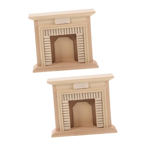 GETAJGHSD 2 Stück Mini Kamin Aus Holz, Winziger Hauskamin, Mini Hausmöbel, Puppenhauskamin, Miniatur Hauskamin, Miniaturmöbel Modell, Mini Möbel, Kamin Für Mini GETAJGHSD 2 Stück Mini Kamin Aus Holz, Winziger Hauskamin, Mini Hausmöbel, Puppenhauskamin, Miniatur Hauskamin, Miniaturmöbel Modell, Mini Möbel, Kamin Für Mini von GETAJGHSD