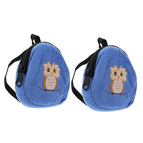 GETAJGHSD 2 Stück Mini Puppenrucksack Zubehör für Puppen Plüsch Rucksack mit Reißverschluss für Amerikanische Mädchenpuppen für Geburtstage und Feste von GETAJGHSD