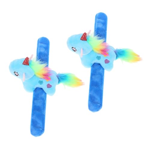GETAJGHSD 2 Stück Plüsch Einhorn Slap Armbänder Cartoon Design Party für Spaß und Freude für Geburtstagsfeiern und Spielaktivitäten GETAJGHSD 2 Stück Plüsch Einhorn Slap Armbänder Cartoon Design Party für Spaß und Freude für Geburtstagsfeiern und Spielaktivitäten von GETAJGHSD