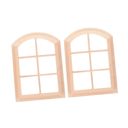 GETAJGHSD 1:12 Miniatur 2 Stück Bogen - Puppenhaus Dekorationen Holz Puppenhaus Möbel für Feenhaus Zubehör GETAJGHSD 1:12 Miniatur 2 Stück Bogen - Puppenhaus Dekorationen Holz Puppenhaus Möbel für Feenhaus Zubehör von GETAJGHSD