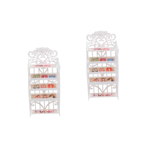 GETAJGHSD 2 Stück Puppenschuhregal, Möbeldekoration, Mini Schuhregal, Modell, Miniatur Schuhregal, Mini Haus Schuhregal, Schuhregal, Ornament, Puppenhaus Schuhregal, Spielzeug, Kleines GETAJGHSD 2 Stück Puppenschuhregal, Möbeldekoration, Mini Schuhregal, Modell, Miniatur Schuhregal, Mini Haus Schuhregal, Schuhregal, Ornament, Puppenhaus Schuhregal, Spielzeug, Kleines von GETAJGHSD