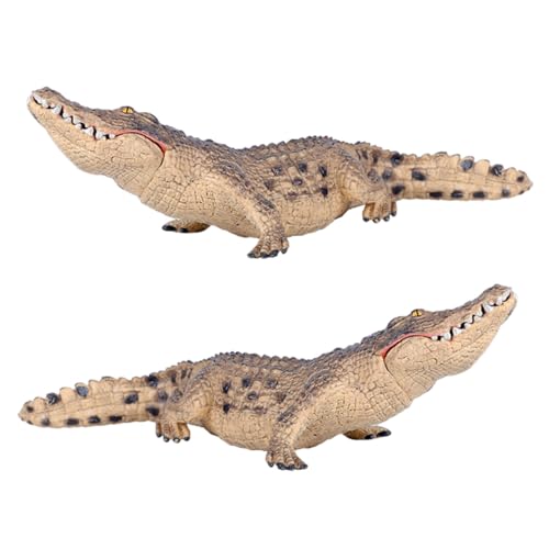 GETAJGHSD 2 Stück Realistisches Krokodil Modellspielzeug Lebensechte Tierfigur für Desktop Dekoration und Bildung mit Beweglichem für Kreative Lernzwecke GETAJGHSD 2 Stück Realistisches Krokodil Modellspielzeug Lebensechte Tierfigur für Desktop Dekoration und Bildung mit Beweglichem für Kreative Lernzwecke von GETAJGHSD