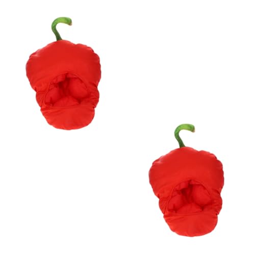 GETAJGHSD 2 Stück Simulierte Rote Paprika Kapuze Cartoon Pfefferhut Halloween Hut Cartoon Hut Requisite Festival Kopfbedeckung Roter Pfeffer Kopfschmuck Pfefferhut Für Leistung GETAJGHSD 2 Stück Simulierte Rote Paprika Kapuze Cartoon Pfefferhut Halloween Hut Cartoon Hut Requisite Festival Kopfbedeckung Roter Pfeffer Kopfschmuck Pfefferhut Für Leistung von GETAJGHSD