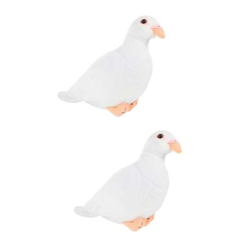 GETAJGHSD 2 Stück Weiße Taube, Stofftier, Künstliche Tauben, Taubenimitation, Spielzeug, Stofftier, Vogel, Umarmungsspielzeug, Simulation, Vogelspielzeug, Cartoon, Ausgestopfte Taube, GETAJGHSD 2 Stück Weiße Taube, Stofftier, Künstliche Tauben, Taubenimitation, Spielzeug, Stofftier, Vogel, Umarmungsspielzeug, Simulation, Vogelspielzeug, Cartoon, Ausgestopfte Taube, von GETAJGHSD