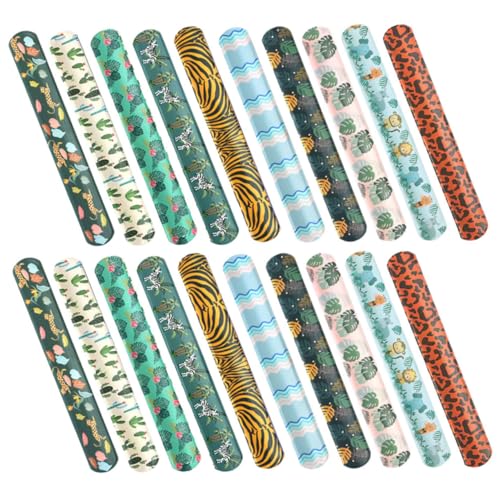 GETAJGHSD 20 Stück Jungle Tier Slap Armbänder Leichte Handgelenk Spielzeuge für Mitgebsel für Partys und Geburtstagsfeiern Cartoon Designs Sicher und Langlebig GETAJGHSD 20 Stück Jungle Tier Slap Armbänder Leichte Handgelenk Spielzeuge für Mitgebsel für Partys und Geburtstagsfeiern Cartoon Designs Sicher und Langlebig von GETAJGHSD