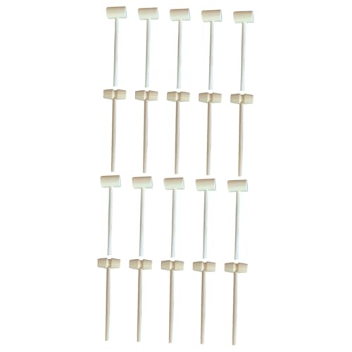 GETAJGHSD 20 Stück Mini Holzhammer für Sicheres Geruchloses Naturholz für DIY und Kreative Projekte Leicht und Tragbar für Kindergarten und Bastelideen von GETAJGHSD