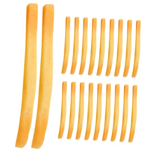 GETAJGHSD 20 Stück Pommes Frites Modell Spielzeug Künstliche Pommes Frites Künstliche Lebensmittel Für Display Simulation Küchenspielzeug Simulation Dekoration Realistisches Fake Food Fake von GETAJGHSD