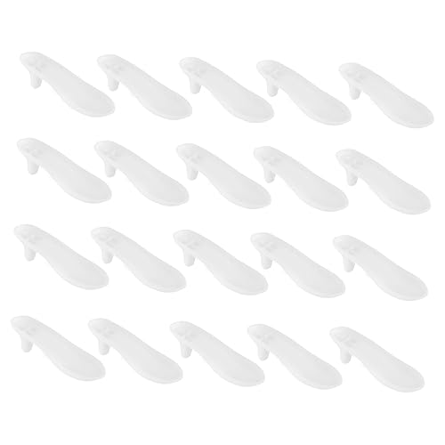 GETAJGHSD 20pcs Puppenstiefel Plastikbasis Puppe High Heels Soals DIY Doll Zubehör von GETAJGHSD