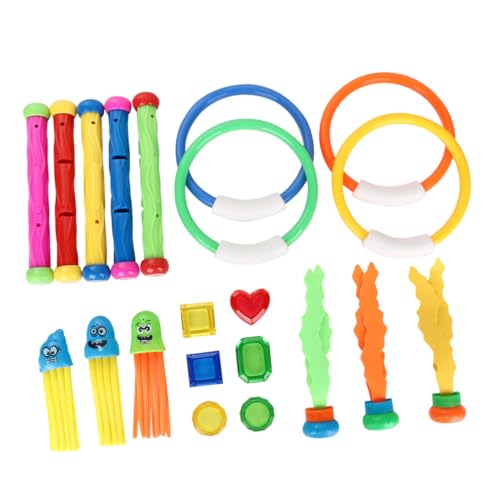 GETAJGHSD 21 Stück Teiliges Unterwasser Tauchspielzeug für Tauchringen Algen Tauchstäben und Krabbentoys Zufälligen Farben für und Tauchtraining Zufällige Farbe Zufällige Farbe GETAJGHSD 21 Stück Teiliges Unterwasser Tauchspielzeug für Tauchringen Algen Tauchstäben und Krabbentoys Zufälligen Farben für und Tauchtraining Zufällige Farbe Zufällige Farbe von GETAJGHSD
