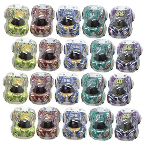 GETAJGHSD 24 Stück Teiliges Rückziehspielzeug Auto für Kleinkinder Cartoon Mini Autos ohne Batterie für Jungen und Mädchen Fördert die Hand Auge Koordination und Kreativität von GETAJGHSD