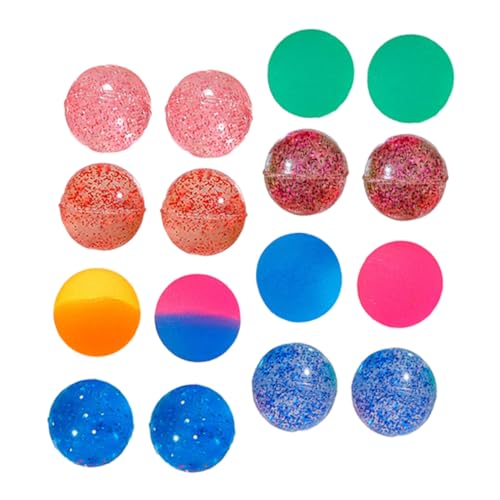 GETAJGHSD 25 Stück Bunte Gummibälle Elastische Hüpfbälle für Mitgebsel für Partys für Drinnen und Draußen Farbenfrohe Freizeitbeschäftigung von GETAJGHSD