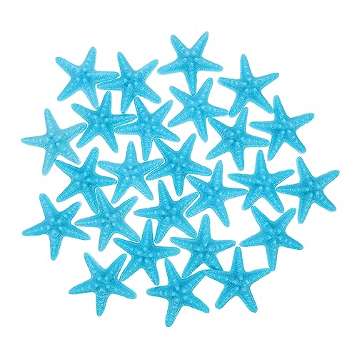 GETAJGHSD 25 Stück Dekorative Kunststoff Seesterne für Mikrolandschaften Hawaii Meeresornamente für Fischbecken und Stranddekoration von GETAJGHSD