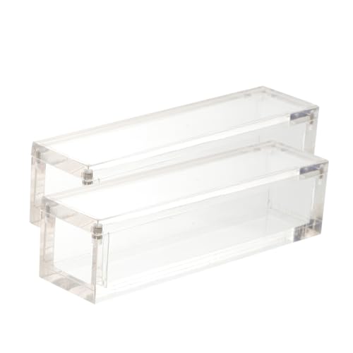 GETAJGHSD 2er-Box Für Würfel Led Lichter Spielwürfeletui Beleuchtete Vitrine RGB Würfelaufbewahrungswürfel Modell Vitrine -würfelbehälter Transparent Acryl von GETAJGHSD