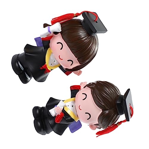 GETAJGHSD 2pcs Boy Girl Cake Topper Ornamente Graduierung Kuchendekorationen von GETAJGHSD