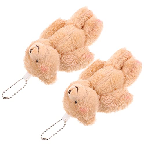 GETAJGHSD 2pcs Hanging Schlüsselkette Decors Plüschschlüsselketten Dekorative Gefüllte Bärenbag Accessoire von GETAJGHSD