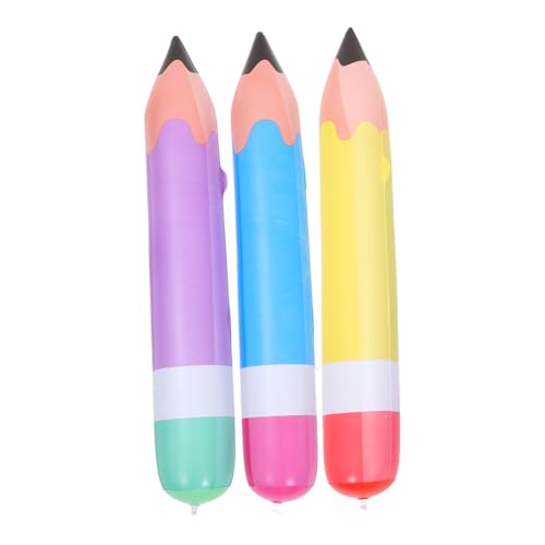 GETAJGHSD 3 Stück Aufblasbare Bleistifte Bunte PVC Deko für Geburtstagspartys und Klassenzimmer für und Außendekoration Einfach zu Handhaben und Langlebig GETAJGHSD 3 Stück Aufblasbare Bleistifte Bunte PVC Deko für Geburtstagspartys und Klassenzimmer für und Außendekoration Einfach zu Handhaben und Langlebig von GETAJGHSD