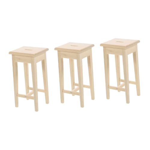 GETAJGHSD 3 Stück Mini -Stuhlmodell Mini-Hocker Küchenhocker Stuhl Puppenhausmöbel Hockerstuhl für die Küche Miniatur-Hocker- Puppenhaus Miniaturmöbel Möbelmodell Puppenhauszubehör Holz GETAJGHSD 3 Stück Mini -Stuhlmodell Mini-Hocker Küchenhocker Stuhl Puppenhausmöbel Hockerstuhl für die Küche Miniatur-Hocker- Puppenhaus Miniaturmöbel Möbelmodell Puppenhauszubehör Holz von GETAJGHSD