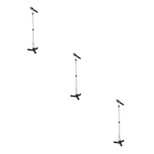 GETAJGHSD 3stücke Dollhouse Miniature Microphone Mikrofonmodell Für -Dekoration Zubehör Für Musikliebhaber Und Sammler Für Ktv Und Miniaturmöbel von GETAJGHSD