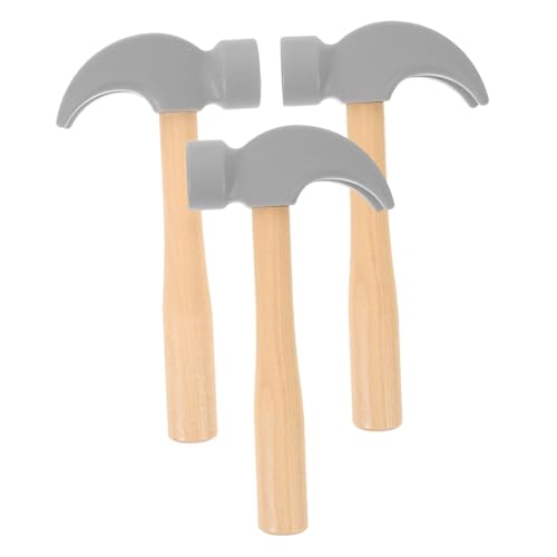GETAJGHSD 3 Stück Teiliges Holzspielzeug Hammer für Realistische Simulations Werkzeuge Fördert Feinmotorik Soziales Lernen und Kognitive Entwicklung für Geburtstagsspiele GETAJGHSD 3 Stück Teiliges Holzspielzeug Hammer für Realistische Simulations Werkzeuge Fördert Feinmotorik Soziales Lernen und Kognitive Entwicklung für Geburtstagsspiele von GETAJGHSD