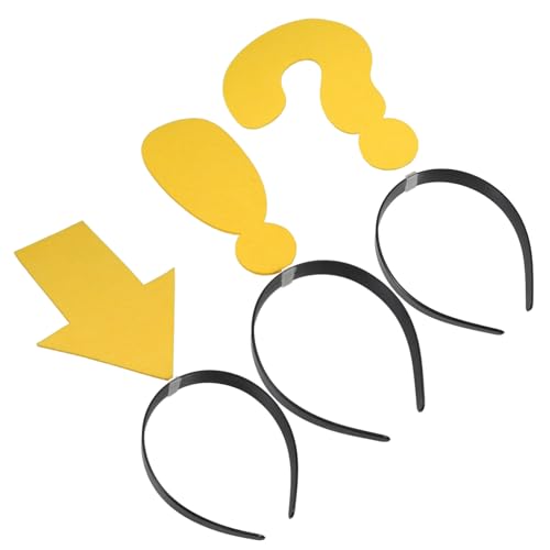 GETAJGHSD 3 Stück Teiliges Lustiges Symbol Haarband Party Dekorationen für Fotorequisiten Bequem und Wiederverwendbar für Aufführungen und Unvergessliche GETAJGHSD 3 Stück Teiliges Lustiges Symbol Haarband Party Dekorationen für Fotorequisiten Bequem und Wiederverwendbar für Aufführungen und Unvergessliche von GETAJGHSD