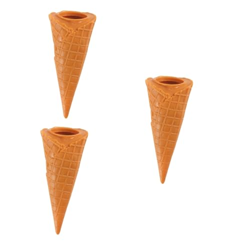 GETAJGHSD 3 Teiliges Eiscreme Modell, Zum Fotografieren Von Eiscreme , Gefälschte Eistüte, Kaffeebar Zubehör, Simulations Eiscreme Requisite, Gefälschtes Dessert Modell, Realistisches , von GETAJGHSD