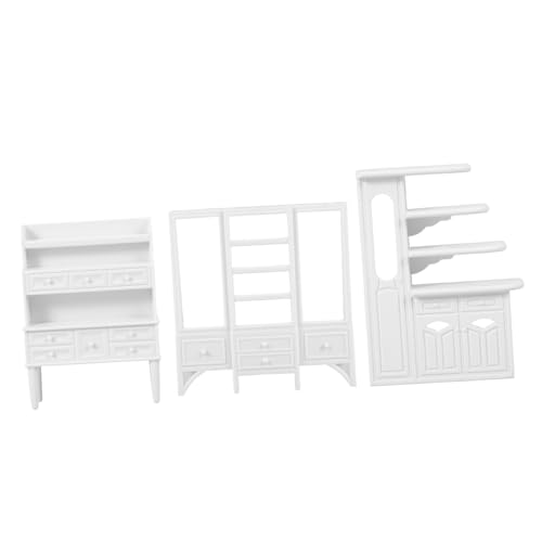 GETAJGHSD 3 Teiliges Miniaturmöbel Wohnzimmer Schränkchen, Rollenspiel, Mini Bücherregal, Mini Möbelschmuck, Kleines Kit, Modellvitrine, Miniatur Spielzeug, Mini Weinschrank Modell GETAJGHSD 3 Teiliges Miniaturmöbel Wohnzimmer Schränkchen, Rollenspiel, Mini Bücherregal, Mini Möbelschmuck, Kleines Kit, Modellvitrine, Miniatur Spielzeug, Mini Weinschrank Modell von GETAJGHSD