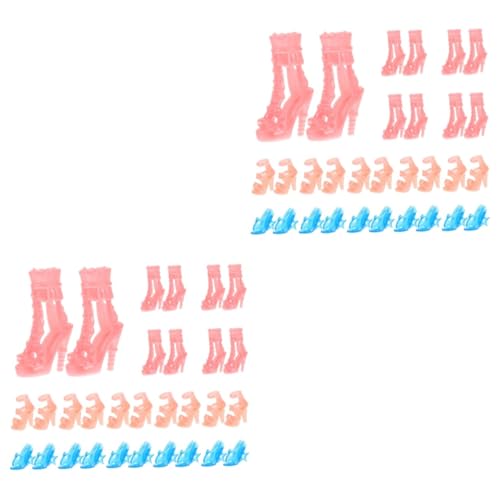 GETAJGHSD 30 Paar Puppenschuhe Dekorative Puppenschuhe DIY Mini Schuhe Bastelschuhe Spielzeugschuhe Spielzeug Für Kinder Verschleißfeste Winzige Schuhe Verschleißfeste Mini Schuhe Elegante von GETAJGHSD